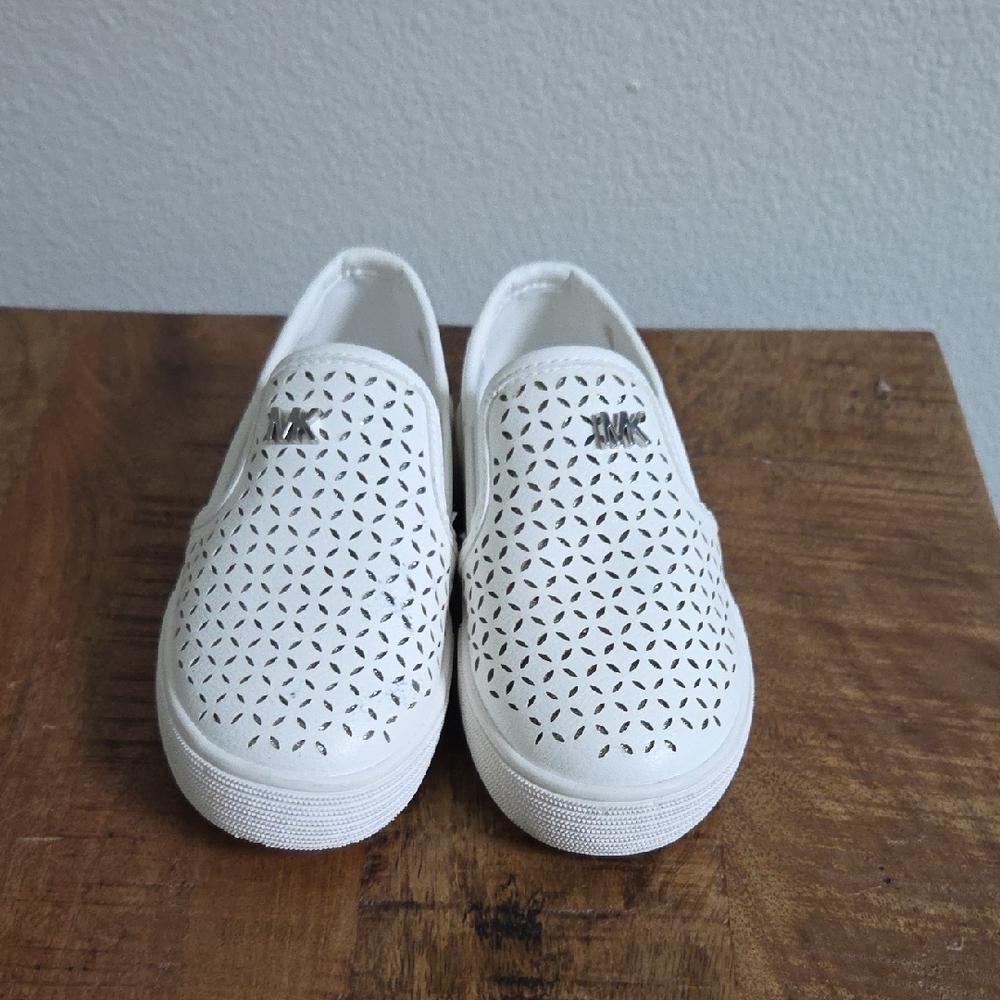 Michael Kors Kids White Slip-On Shoes Sneakers